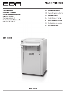 Eba  shredder machine 5300c